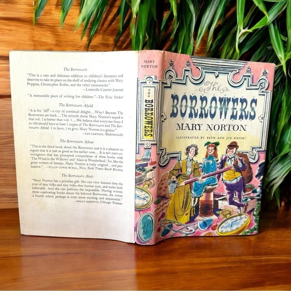 VINTAGE 1953 The Borrowers by Mary Norton - Illustrated by Beth and Joe Krush
